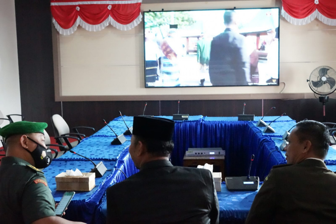 Pemkab Benteng Bersama Forkopimda Mengikuti Upacara Peringati Hari