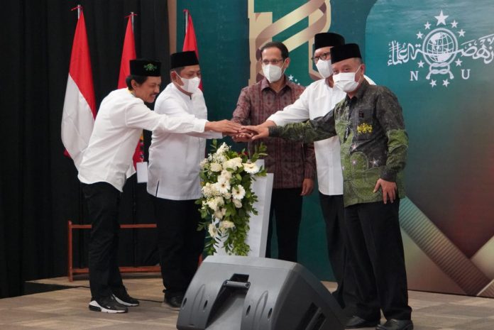 Peresmian Satuan Tugas (Satgas) Ma'arif Bermartabat Pencegahan dan Penanggulangan Kekerasan, Perundungan, dan Intoleransi (P2KPI) di Aula Gedung Pascasarjana Universitas Islam Malang (Unisma), Kota Malang, Minggu (28/8/2022).